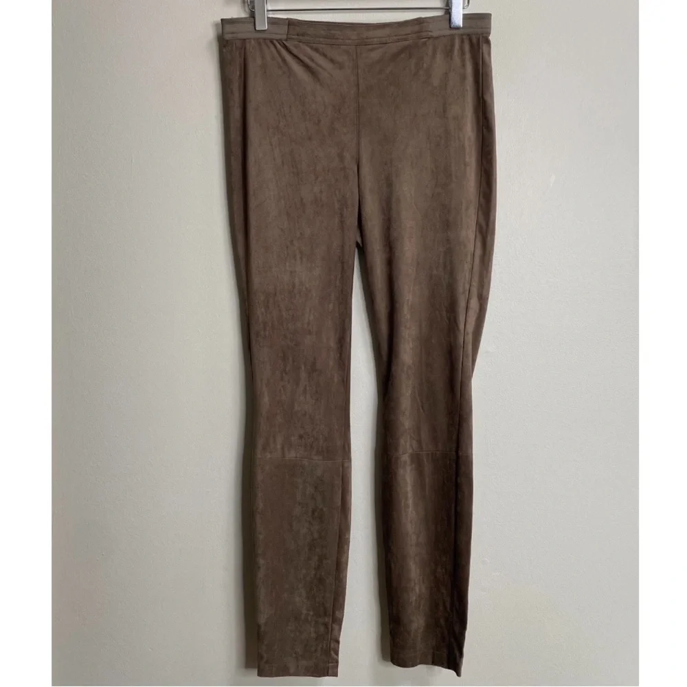 BB Dakota Bark Wilton Faux Suede Leggings Size Medium